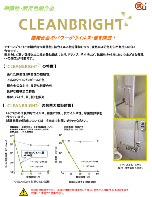 製品紹介 | 非接触・抗菌銅製品のことなら京ワークスへ